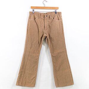 Sears Thumbs Up Corduroy Pants 35 x 25 Flare Bell Bottom VTG 70s 80s